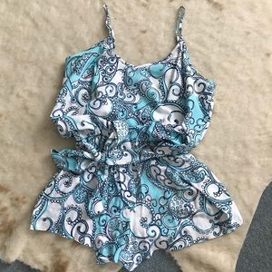 LillyPulitzer Deanna romper “shape up or ship out”